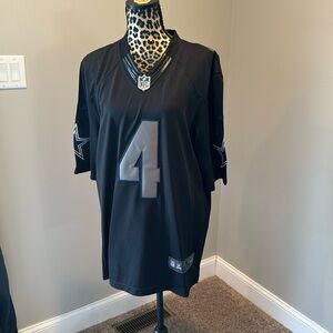 Dak Prescott Dallas Cowboys Jersey. Number 4. Black. New with tags. Size medium